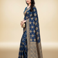 Viyona Blue Silk,Jacquard saree - PL-209