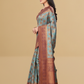 Viyona Blue Silk,Jacquard saree - PL-240