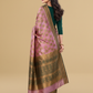 Viyona Pink Silk,Jacquard saree - PL-244