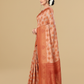 Viyona Peach Silk,Jacquard saree - PL-245