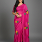 Pink Chiffon Printed Saree - RangaRang-1001