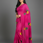 Pink Chiffon Printed Saree - RangaRang-1001