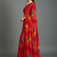 Red Chiffon Printed Saree - RangaRang-1003