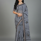 Grey Georgette Printed Saree - Rangtari-2-2006