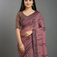 Mauve Georgette Printed Saree - Rangtari-2-2007