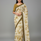 Green Chiffon Printed Saree - SonaSona-1006